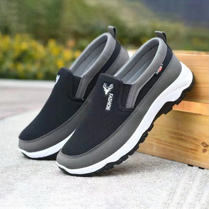 Breathable slip on male casual sneakers