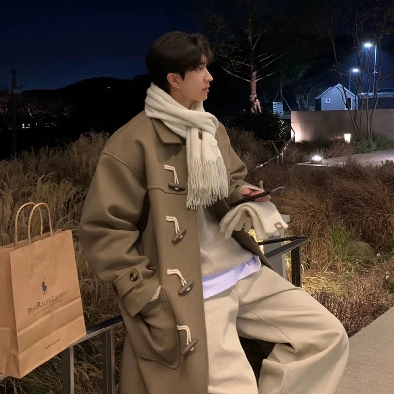 Thickened Woolen Coat for Men