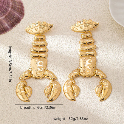 Creative Lobster Geometric Earrings