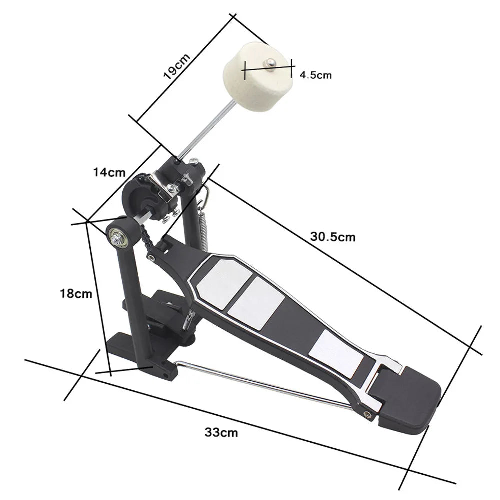 Electronic drum foot pedal beater