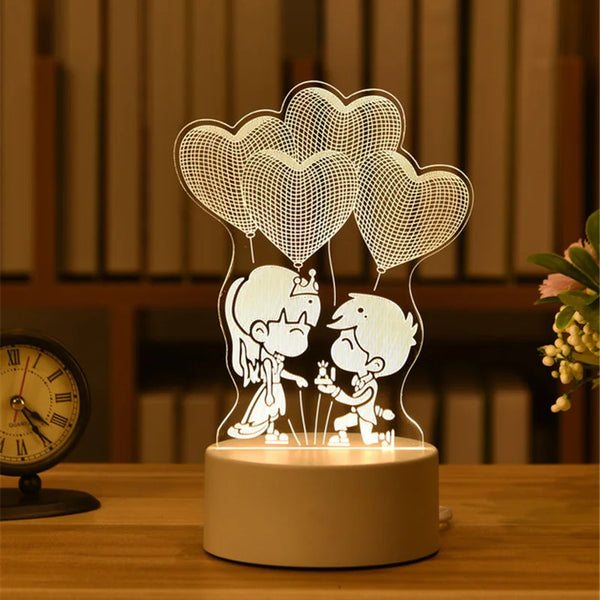3D Acrylic USB LED Night Lights