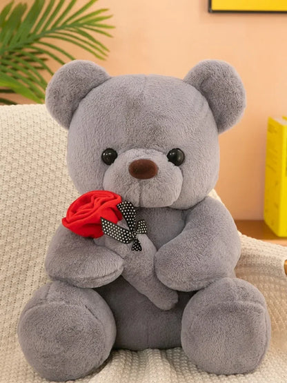 Valentine's day roses teddy bear
