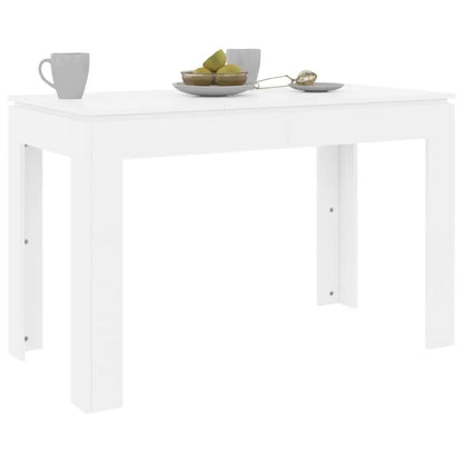 High gloss white dining table