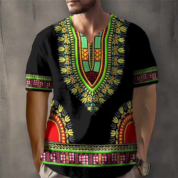 Fashion African Dashiki Men's Culture T-shirt
