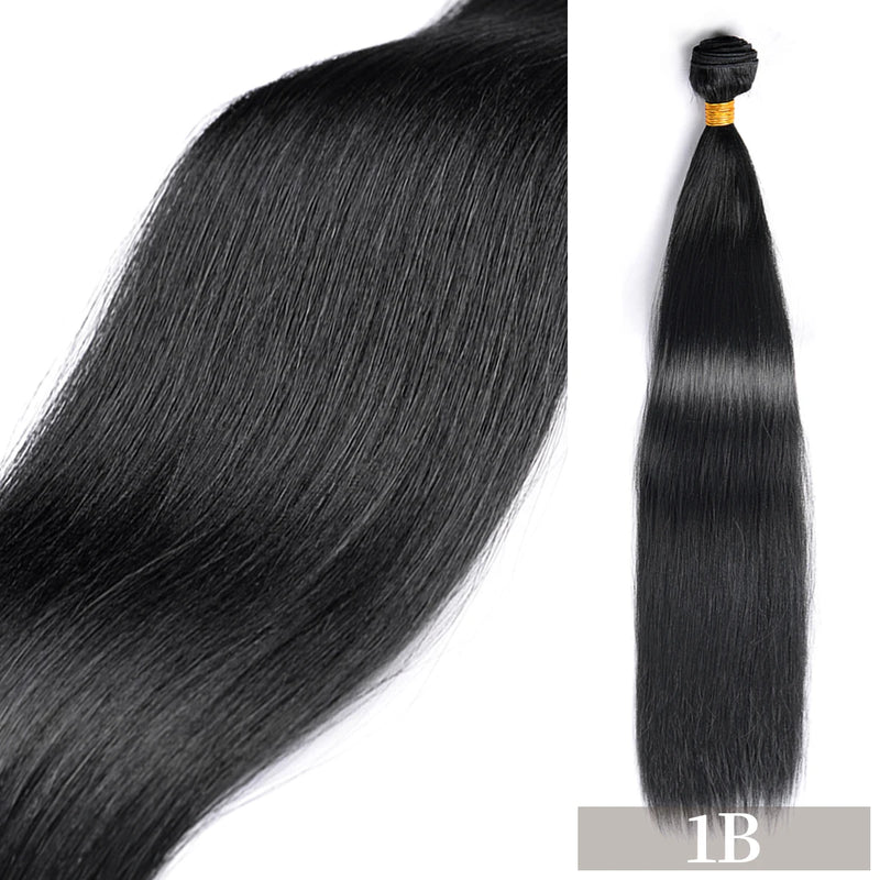 Heat Resistant Fiber Hair Weaving Synthetic Straight Hair