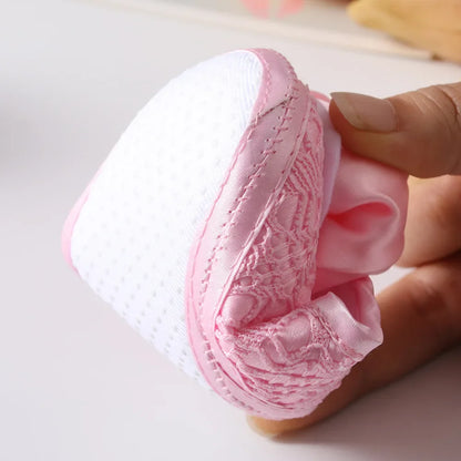 Newborn baby girl's bowknot lace shoes