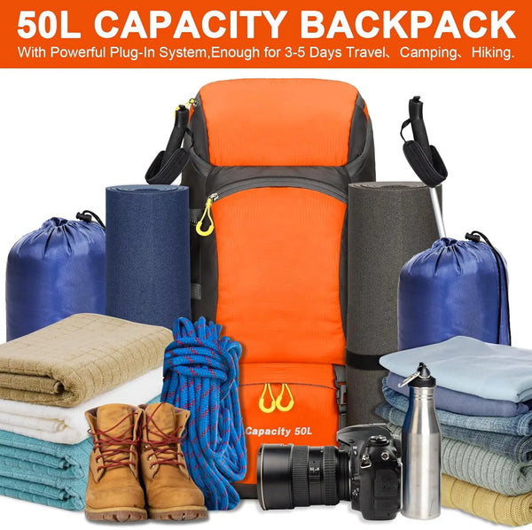 Lightweight Travel Backpack with Rain Cover