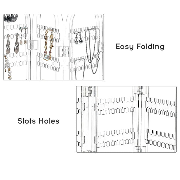 Transparent Acrylic Jewelry Organizer Stand