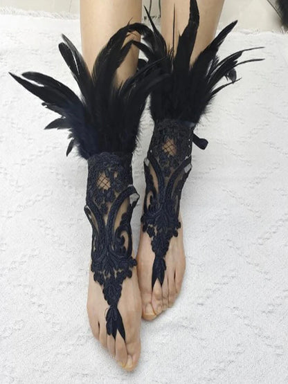 Halloween Party Fingerless Gloves