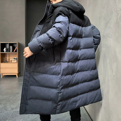 Fashion long winter windbreaker coat