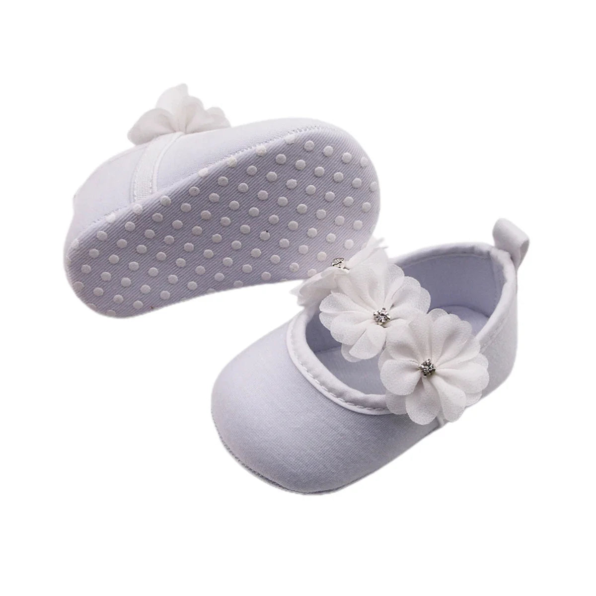 Baby baptism shoe & headband set