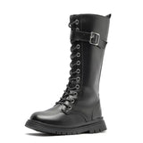 Girls Knee-High Martin Boots