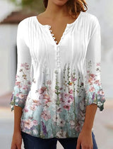 Temperament Long Sleeves Loose Elegant Shirt