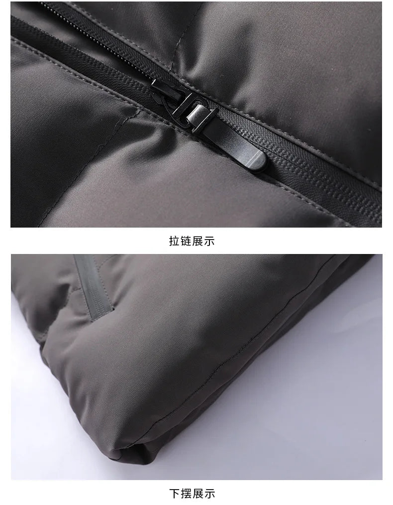 Men's parkas thicken warm jacket