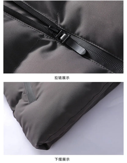 Men's parkas thicken warm jacket