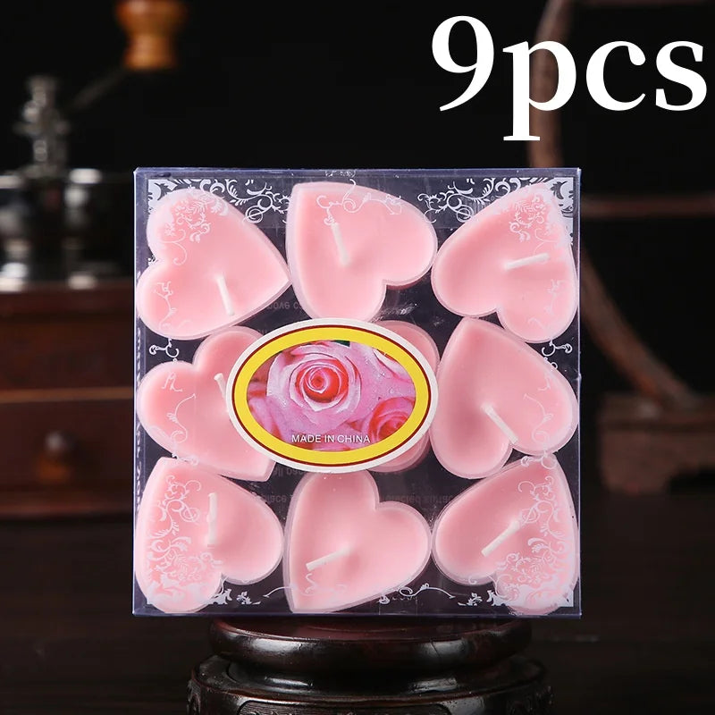 Heart-shaped Scented Tea Candles