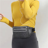 Double Zipper Pocket Sports Belt Pouch