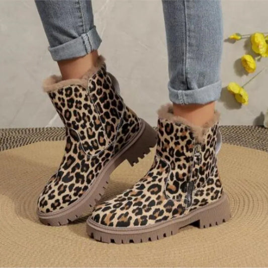 Women's winter fleece warm snow boot