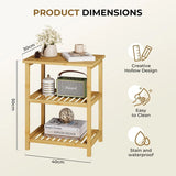 3-Tier Narrow Nightstand Bedside Table