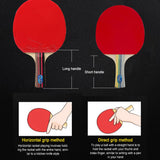 Professional Table Tennis Ping Pong Paddle 2 Rackets & 3 Balls