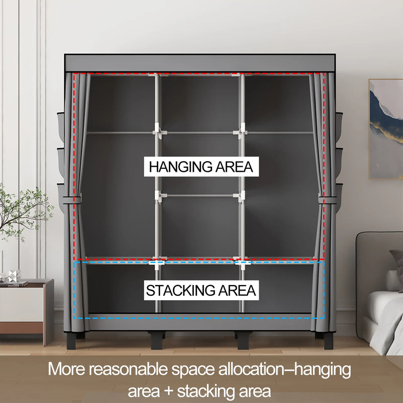 Canvas Folding Wardrobe