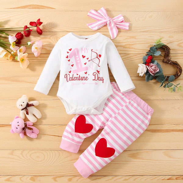 Infant Long Sleeve Letter Printed Set