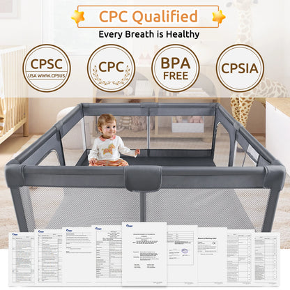 Breathable mesh kid’s fence with anti-collision foam