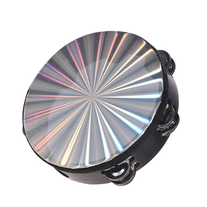 8/10 inch wooden radiant tambourine hand drum