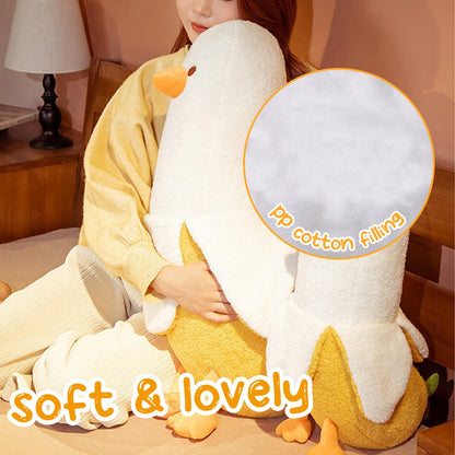Cute banana duck plush toy