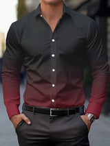 Comfortable Striped Soft Lapel Shirt