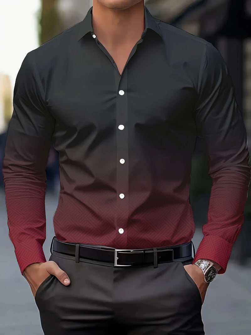 Comfortable Striped Soft Lapel Shirt