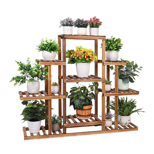 Garden display ladder pot holder