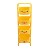 Mobile Multi-Tier Kids Toy Storage Rack