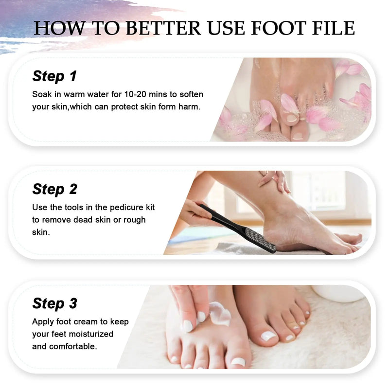 Foot Pedicure Tools Kit