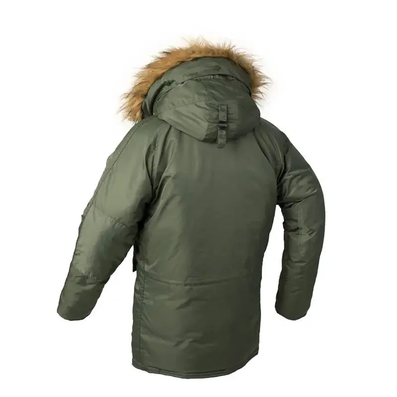 Plus size fur hood long waterproof windproof coat