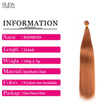 Heat Resistant Fiber Hair Weaving Synthetic Straight Hair