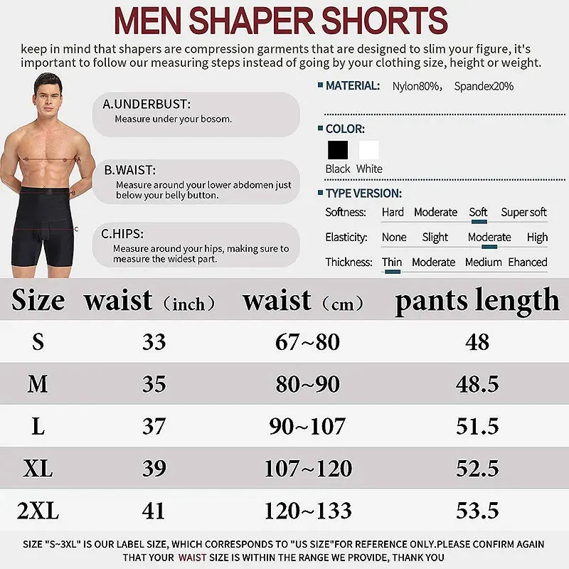 Compression high waist slimming underwear