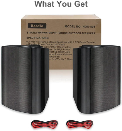 Waterproof dual speakers