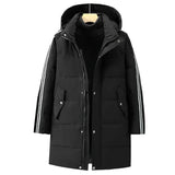 Men's Hooded Long Duck Down Coat