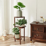 3 Tier Bamboo Tall Corner Plant Rack