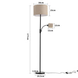 Floor Standing Lamp with Adjustable Head Light