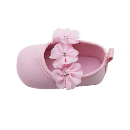 Baby baptism shoe & headband set