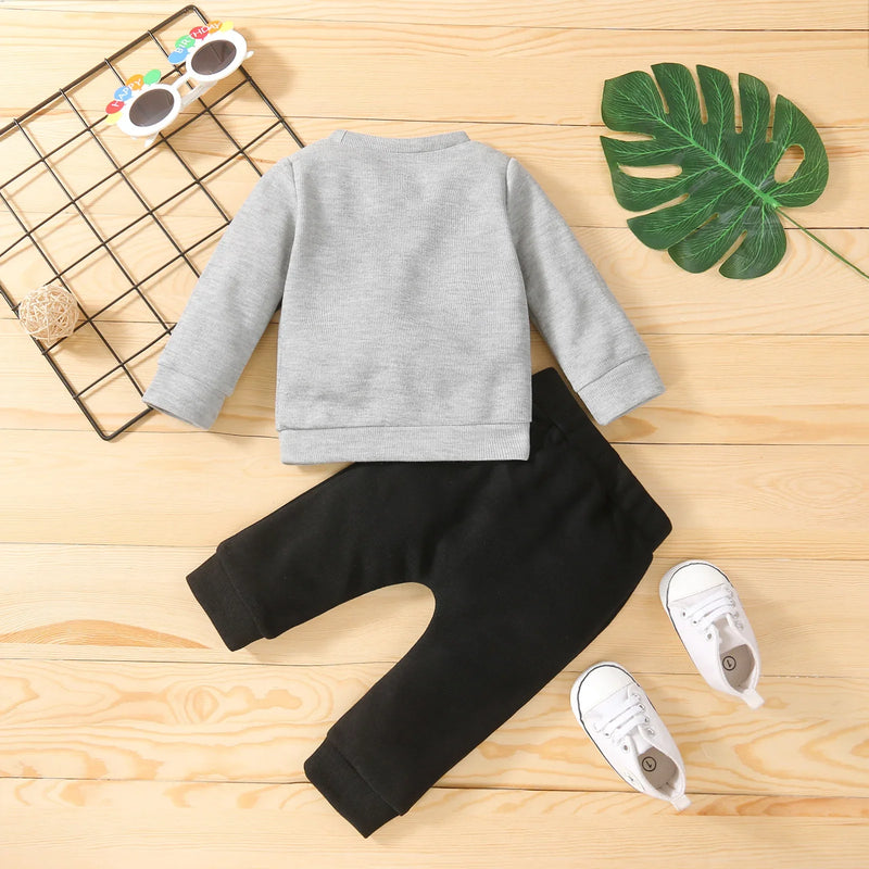 Cotton Rainbow Fall Baby Clothing Suit