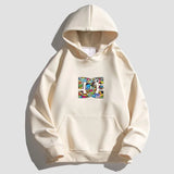 Letter Printing Hooded Sweater
