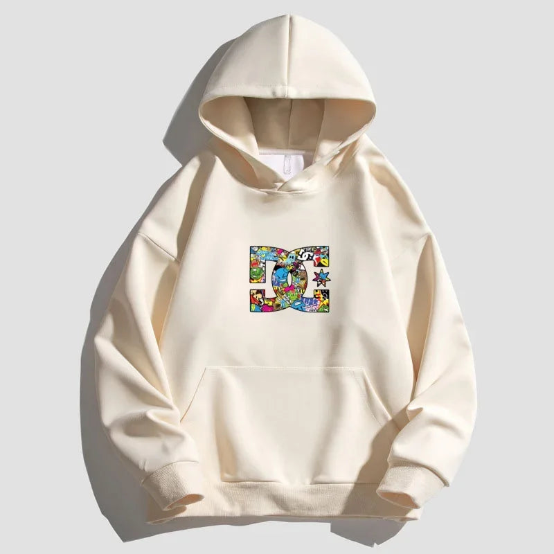 Letter Printing Hooded Sweater