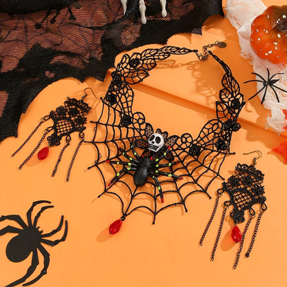 Halloween Party Festival Necklace Earrings Set
