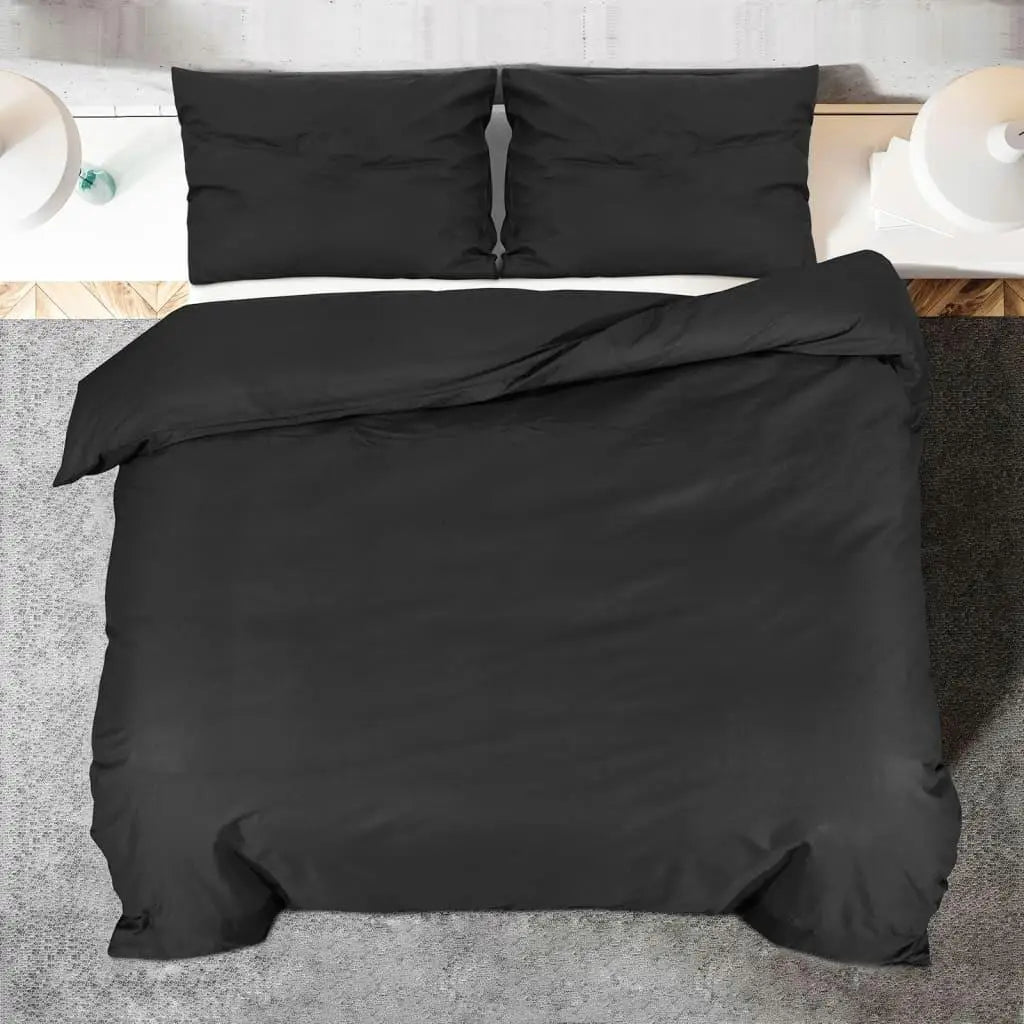 Lightweight microfiber duvet cover set