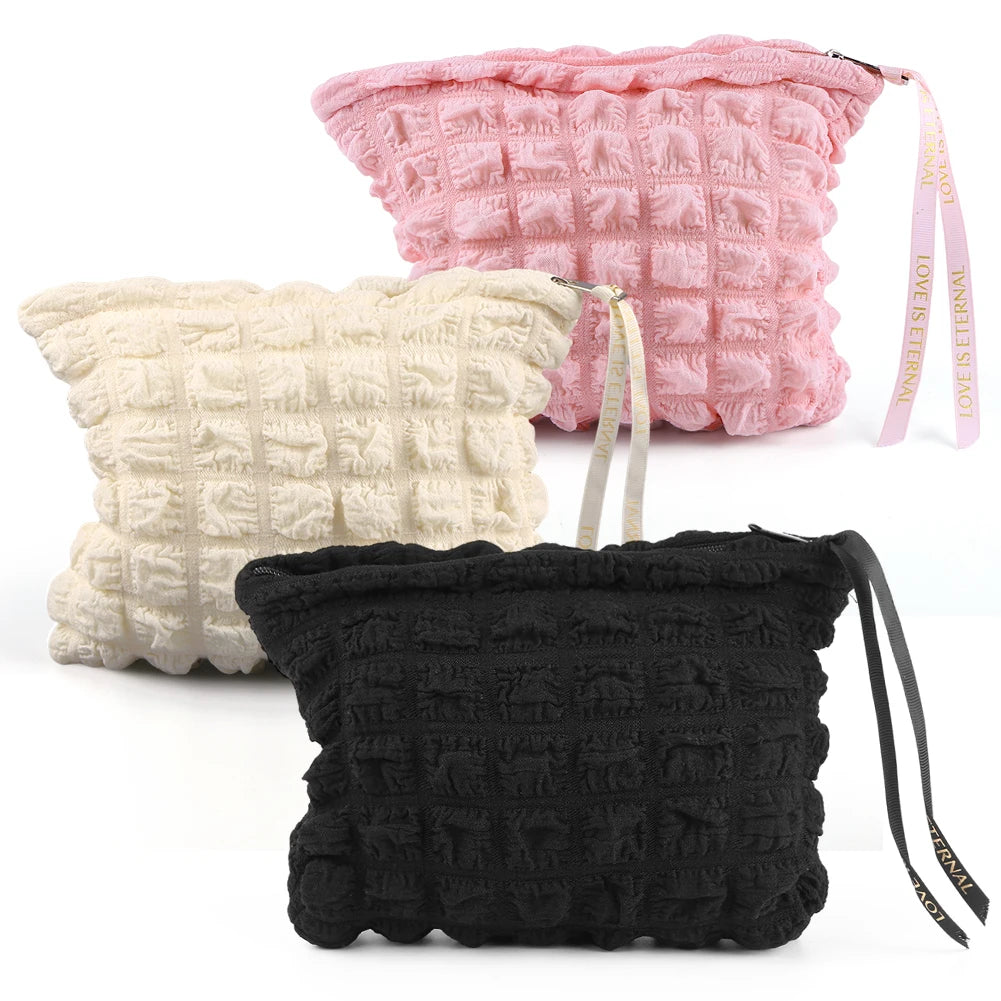 Women's bubble makeup organizer bag