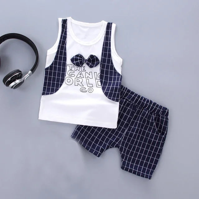 Cotton Cool Tee + Shorts Pants Clothes Set