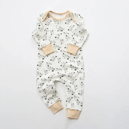Long sleeves soft cotton newborn jumpsuit